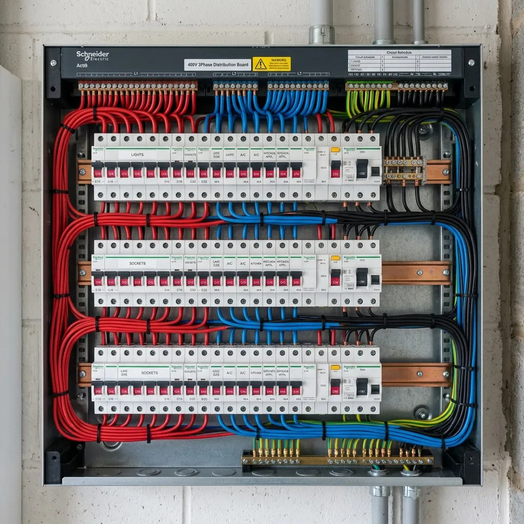 Commercial DB wiring installation in Cape Town